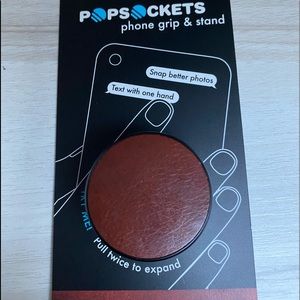 Pop socket vegan leather super trendy